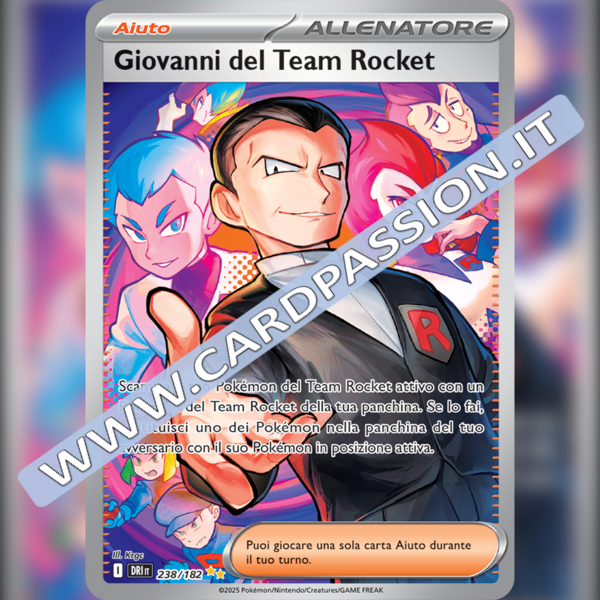 238/182 Giovanni del Team Rocket (Alternative Art) | Rivali Predestinati