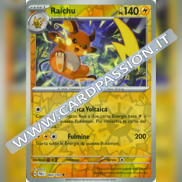 064/193 Raichu Reverse | Evoluzioni a Paldea