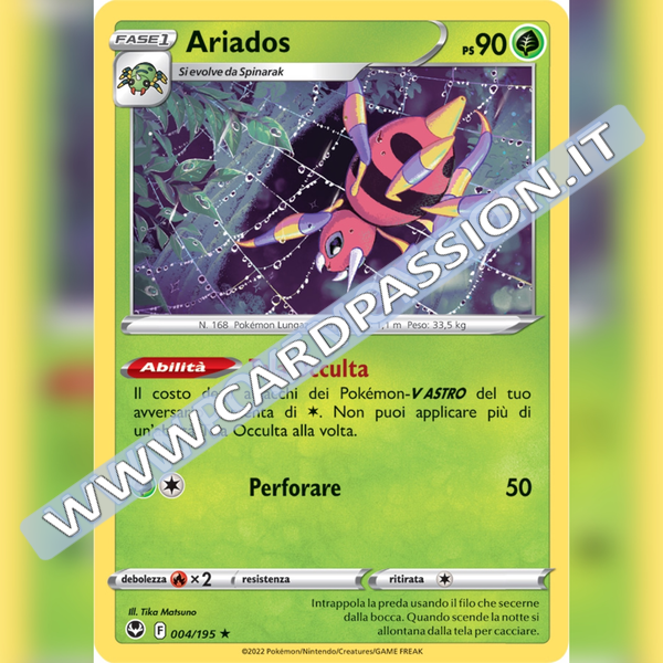 004/195 Ariados Holo | Tempesta Argentata