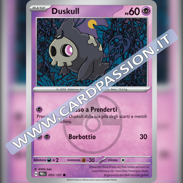 035/131 Duskull Master Ball Reverse | Evoluzioni Prismatiche