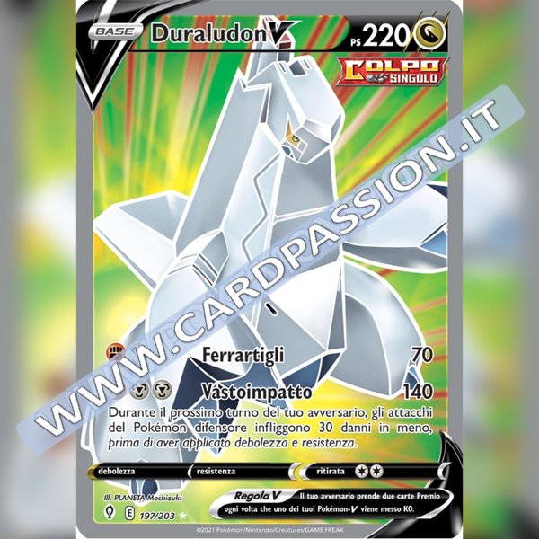 197/203 Duraludon V (Full Art) | Evoluzioni Eteree - Card Passion