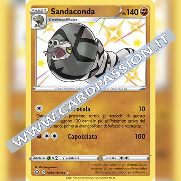 SV071/SV122 Sandaconda Baby Shiny | Destino Splendente - Card Passion