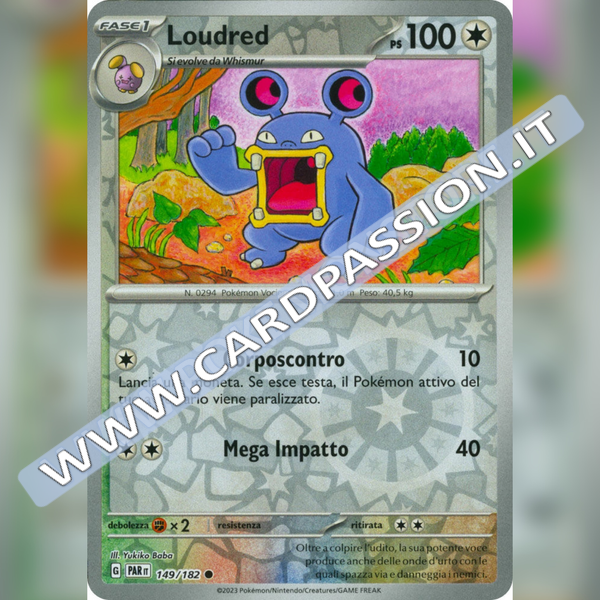 149/182 Loudred Reverse | Paradosso Temporale