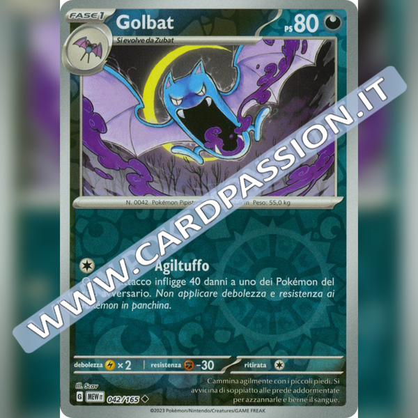 042/165 Golbat Reverse | Scarlatto e Violetto 151