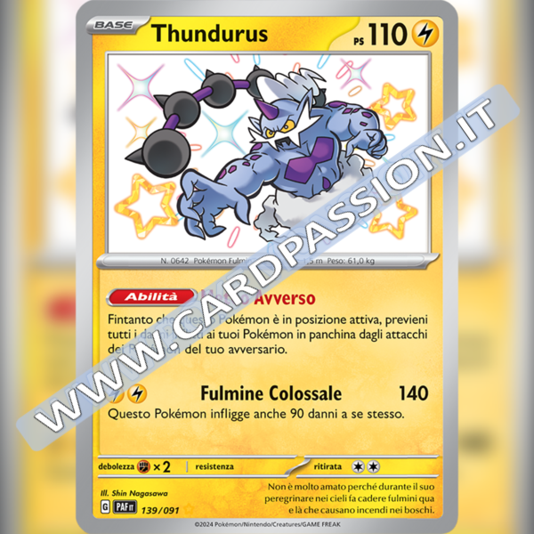 139/091 Thundurus Shiny | Destino di Paldea