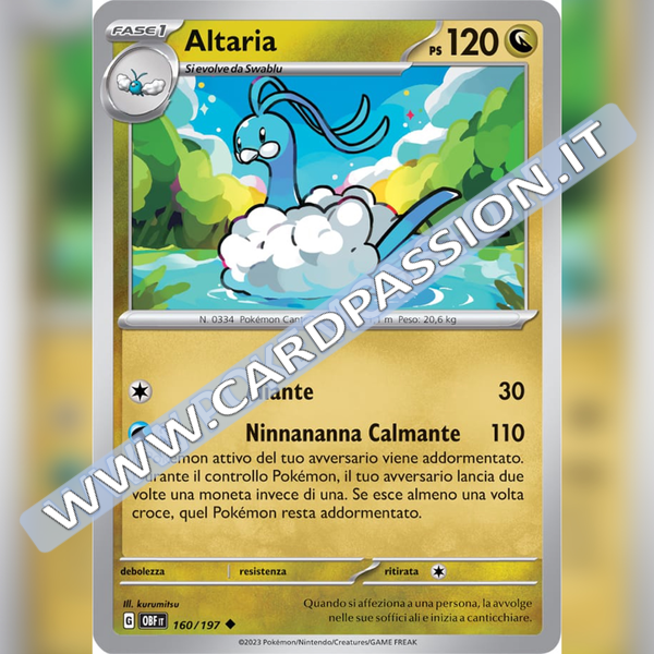 160/197 Altaria | Ossidiana Infuocata