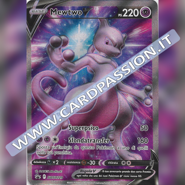 SWSH229 Mewtwo V (Full Art) Sealed | Black Star Promo - Card Passion