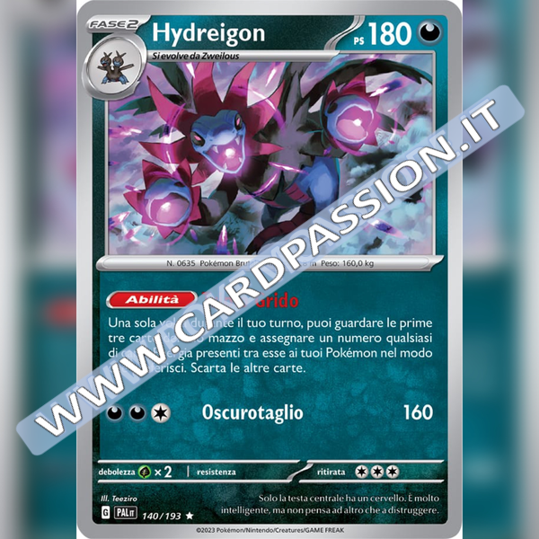 140/193 Hydreigon Holo | Evoluzioni a Paldea