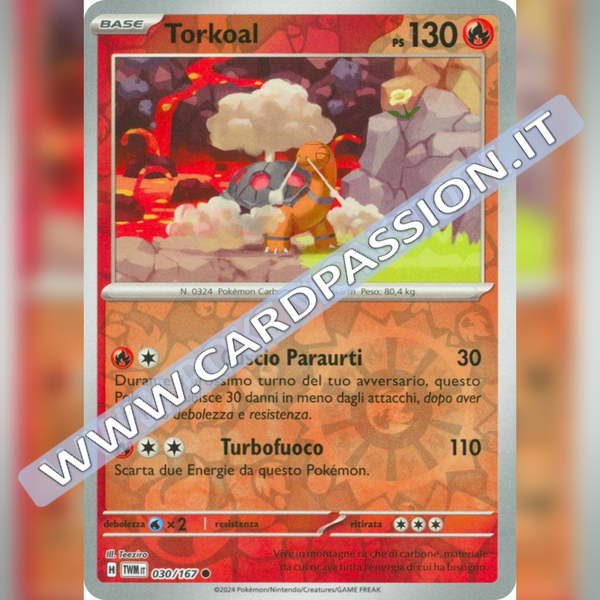 030/167 Torkoal Reverse | Crepuscolo Mascherato