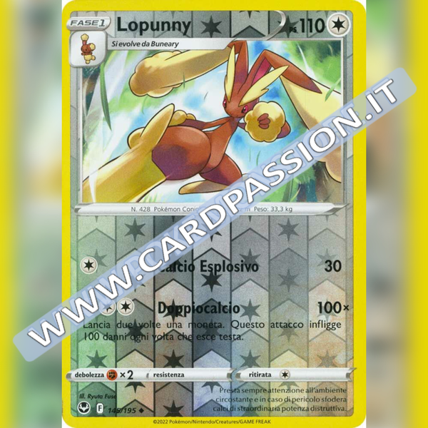 145/195 Lopunny Reverse | Tempesta Argentata