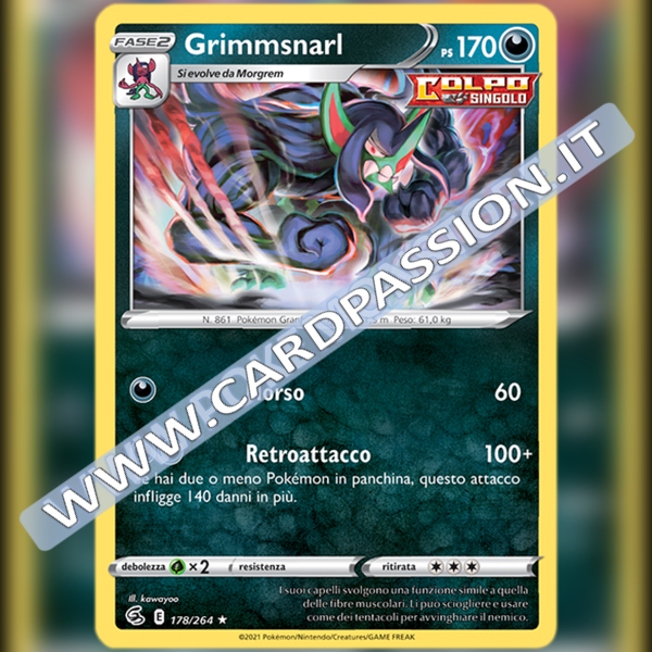 178/264 Grimmsnarl Reverse | Colpo Fusione - Card Passion