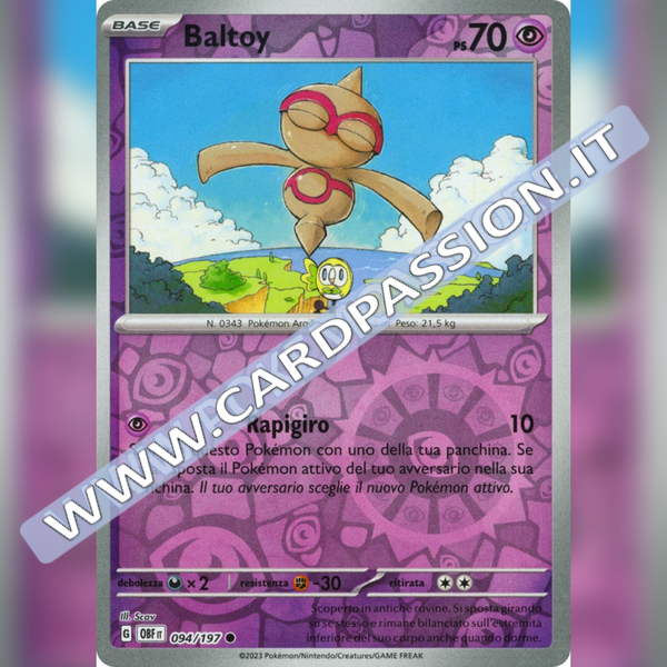 094/197 Baltoy Reverse | Ossidiana Infuocata