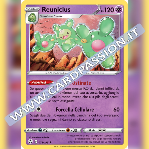 078/195 Reuniclus Holo | Tempesta Argentata