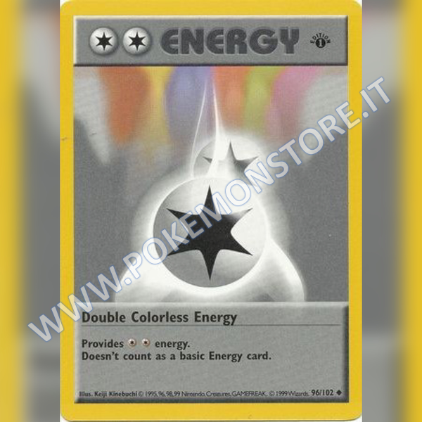 96/102 Double Colorless Energy Uncommon (1st Edition) | Set Base (ENG) - Card Passion