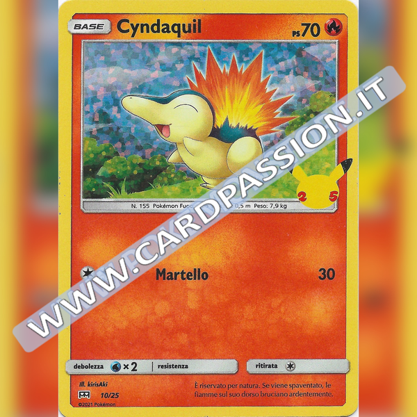 10/25 Cyndaquil Holo | McDonald's 25esimo Anniversario - Card Passion