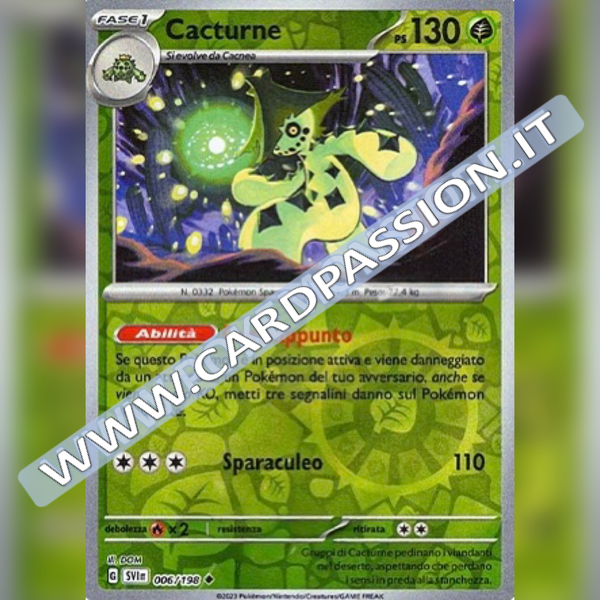 006/198 Cacturne Reverse | Scarlatto e Violetto
