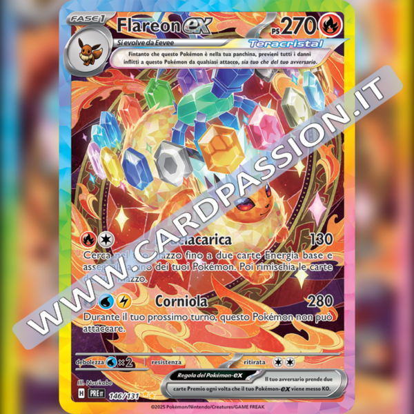 146/131 Flareon ex (Alternative Art) | Evoluzioni Prismatiche