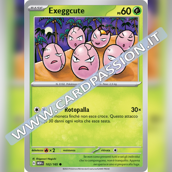 102/165 Exeggcute | Scarlatto e Violetto 151
