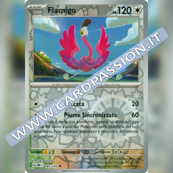 185/197 Flamigo Reverse | Ossidiana Infuocata