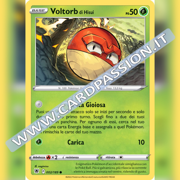 002/189 Voltorb di Hisui Comune | Lucentezza Siderale - Card Passion