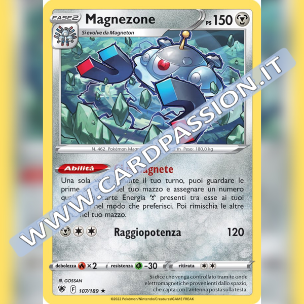 107/189 Magnezone Rara Holo | Lucentezza Siderale - Card Passion