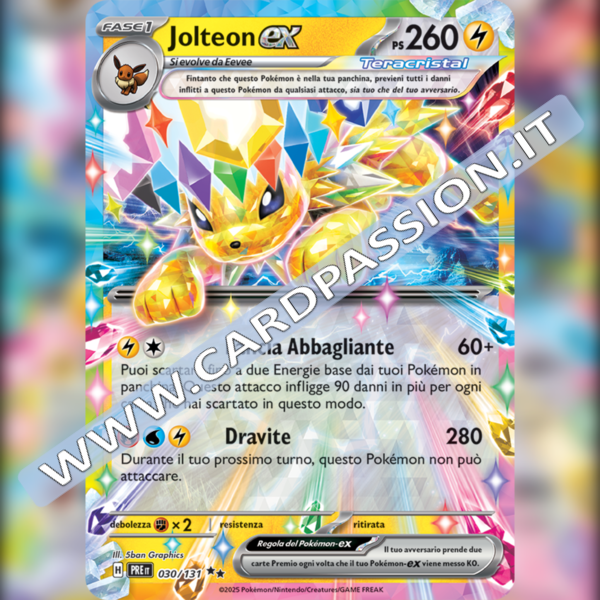 030/131 Jolteon ex | Evoluzioni Prismatiche