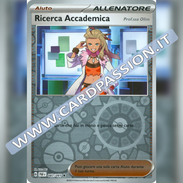 087/091 Ricerca Accademica (Prof.ssa Olim) Reverse | Destino di Paldea