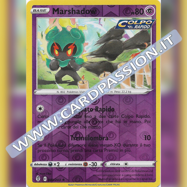 080/203 Marshadow Reverse | Evoluzioni Eteree - Card Passion