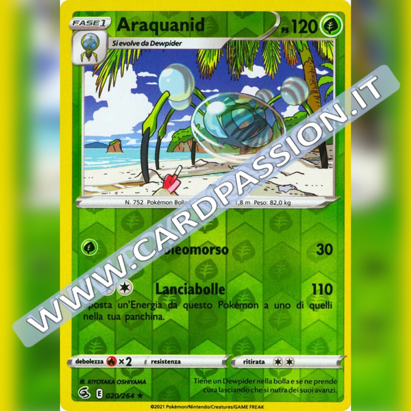 020/264 Araquanid Reverse | Colpo Fusione - Card Passion