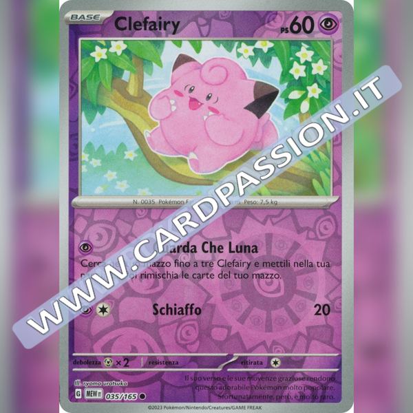035/165 Clefairy Reverse | Scarlatto e Violetto 151