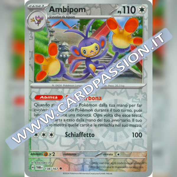 138/167 Ambipom Reverse | Crepuscolo Mascherato