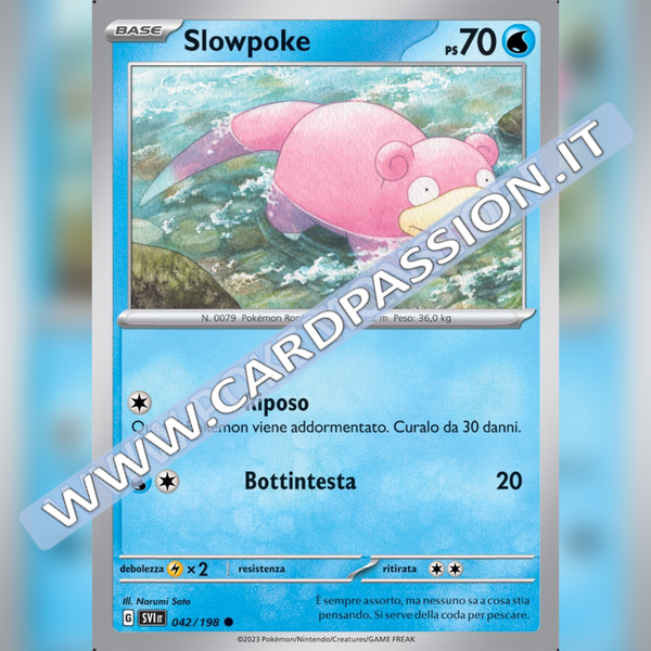 042/198 Slowpoke | Scarlatto e Violetto