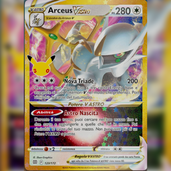 _ 123/172 Arceus V-Astro | 30esimo Anniversario