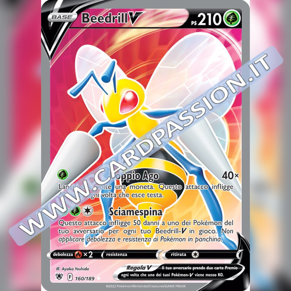 160/189 Beedrill V (Full Art) | Lucentezza Siderale - Card Passion