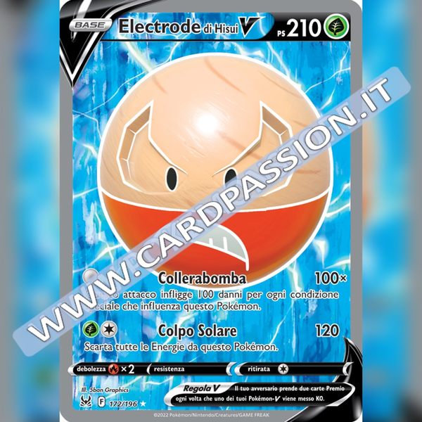 172/196 Electrode di Hisui V (Full Art) | Origine Perduta - Card Passion