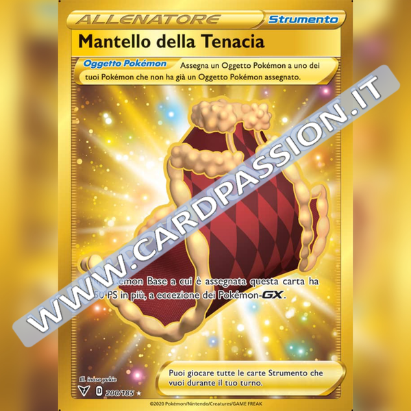 200/185 Mantello della Tenacia Gold | Voltaggio Sfolgorante - Card Passion