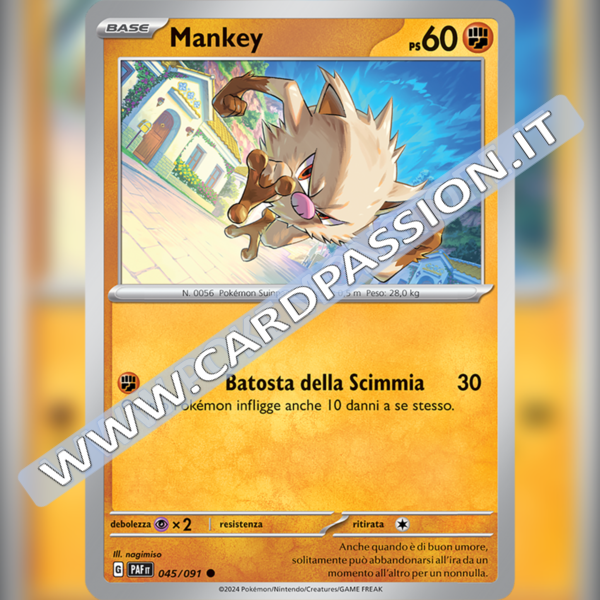 045/091 Mankey | Destino di Paldea