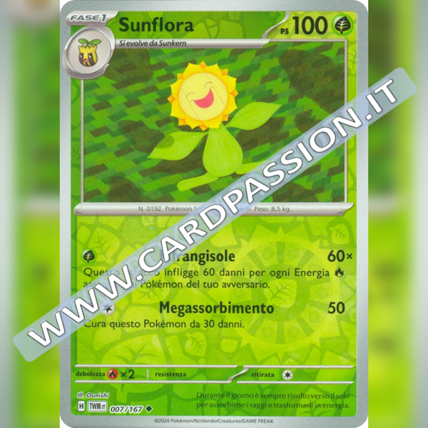 007/167 Sunflora Reverse | Crepuscolo Mascherato