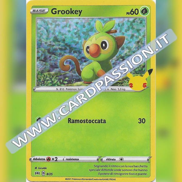 08/25 Grookey Holo | McDonald's 25esimo Anniversario - Card Passion