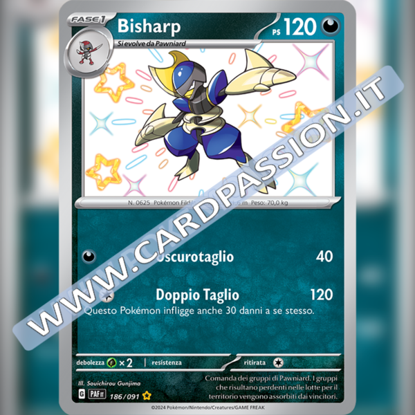 186/091 Bisharp Shiny | Destino di Paldea