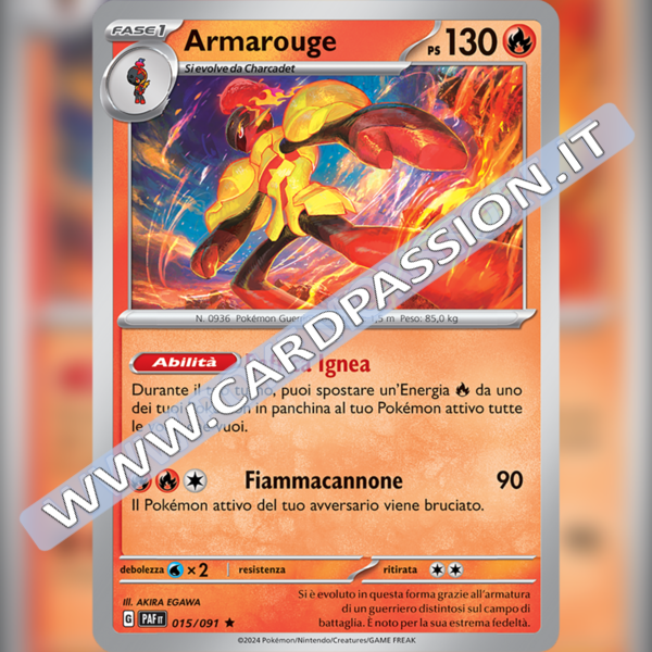 015/091 Armarouge Holo | Destino di Paldea