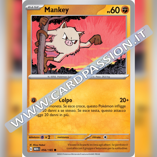056/165 Mankey | Scarlatto e Violetto 151