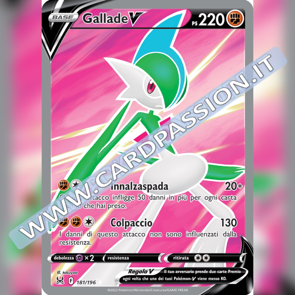 181/196 Gallade V (Full Art) | Origine Perduta - Card Passion