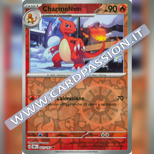 027/197 Charmeleon Reverse | Ossidiana Infuocata