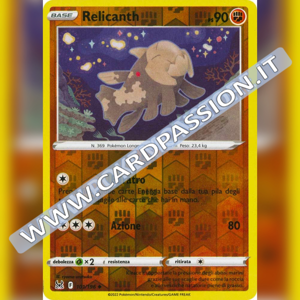 101/196 Relicanth Reverse | Origine Perduta - Card Passion