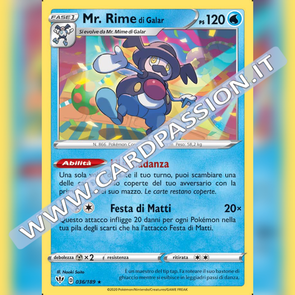 036/189 Mr. Rime di Galar Rara | Fiamme Oscure - Card Passion