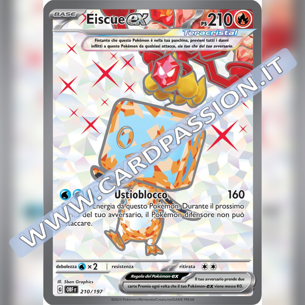 210/197 Eiscue ex (Full Art) | Ossidiana Infuocata