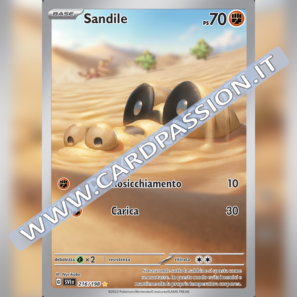 216/198 Sandile Illustrazione Rara | Scarlatto e Violetto