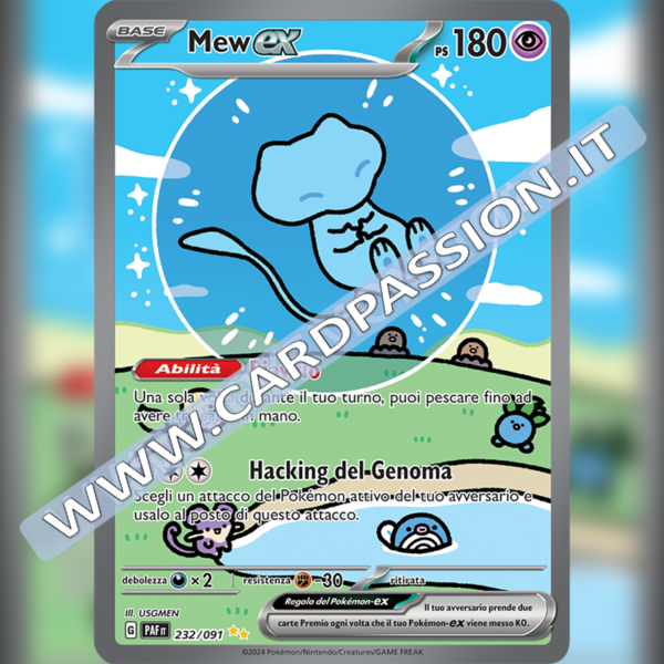 232/091 Mew ex Ultra Shiny (Alternative Art) | Destino di Paldea
