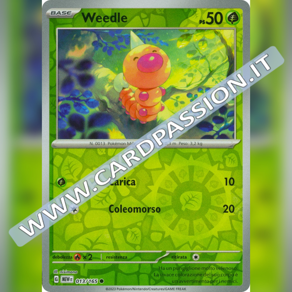 013/165 Weedle Reverse | Scarlatto e Violetto 151